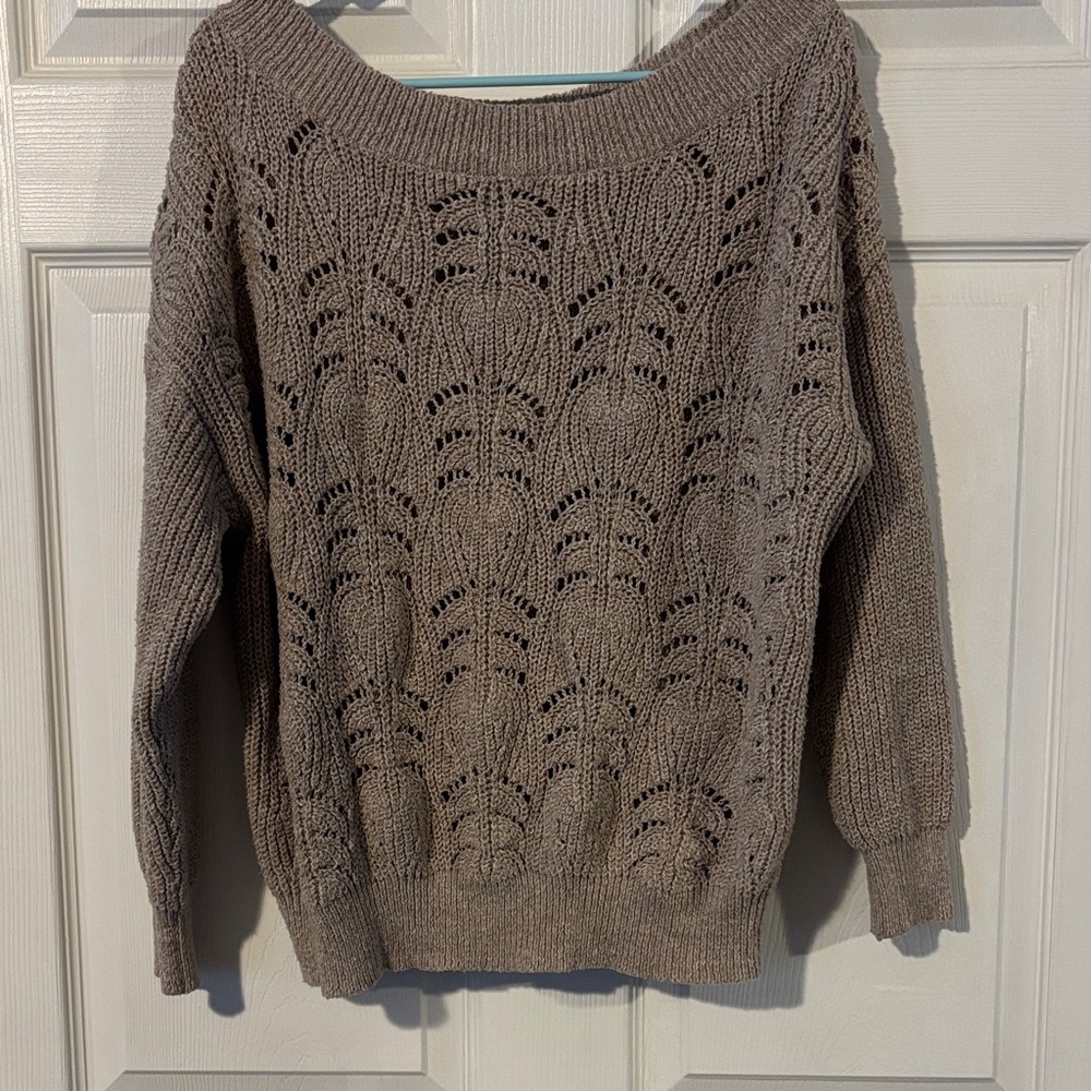 SHEIN Taupe Knit Sweater